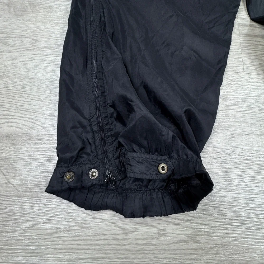 Columbia Mens‎ Nylon Packable Windbreaker Pants Black XL Elastic Waist Zip Cuffs